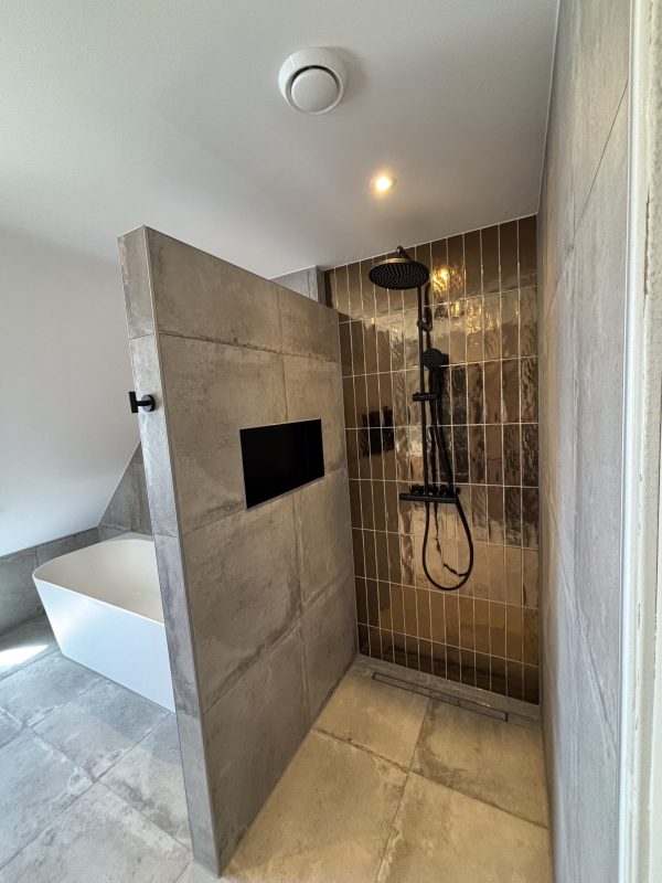 gouden:zwarte douche